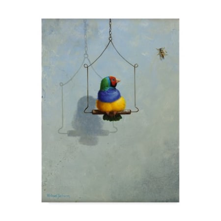 Michael Jackson 'Gouldian Finch' Canvas Art,14x19